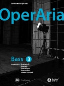 OperAria Bass Volume 3 published by Breitkopf (Book/Online Audio)