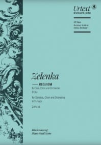 Zelenka: Requiem in D ZWV 46 published by Breitkopf - Vocal Score