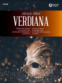 Shor: Verdiana for Clarinet (Alto Saxophone) & Piano published by Breitkopf