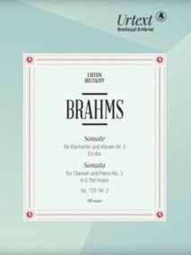 Brahms: Sonata in Eb major Opus 120/2 for Clarinet published by Breitkopf