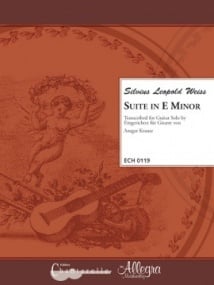 Weiss: Suite in E Minor for Guitar published by Chanterelle