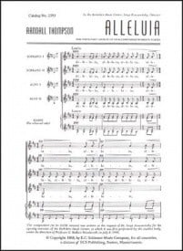Thompson: Alleluia SSAA published by ECS