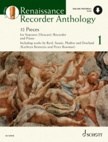 Renaissance Recorder Anthology 1 published by Schott (Book/Online Audio)