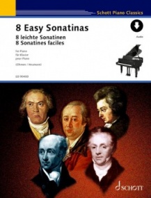 8 Easy Sonatinas for Piano published by Schott (Book/Online Audio)