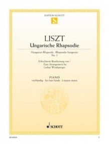 Liszt: Hungarian Rhapsody No 2 for Piano Duet published by Schott