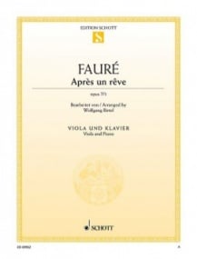 Faure: Apres un Reve for Viola published by Schott