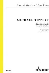 Tippett: Five Spirituals from A Child of Our Time published by Schott - Vocal Score