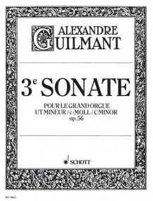 Guilmant: Sonata No 3 in C minor Opus 56 for Organ published by Schott