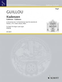 Guillou: Cadenzas for Organ published by Schott
