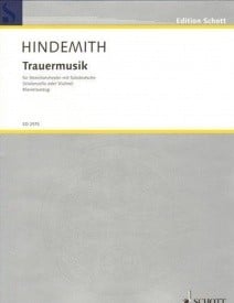 Hindemith: Trauermusik for Viola published by Schott