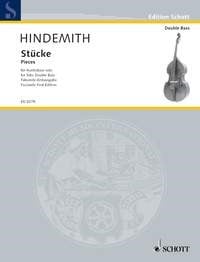 Hindemith: Pieces for Solo Double Bass published by Schott