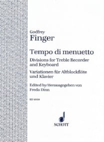 Finger: Tempo di Minuetto for Recorder published by Schott