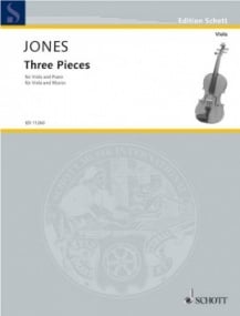 Jones: Three Pieces for Viola published by Schott