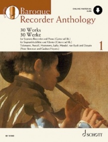 Baroque Recorder Anthology 1 published by Schott (Book/Online Audio)