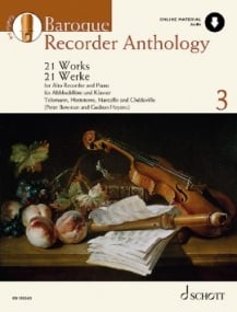 Baroque Recorder Anthology 3 published by Schott (Book/Online Audio)