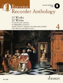 Baroque Recorder Anthology 4 published by Schott (Book/Online Audio)