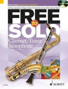 Free to Solo - Clarinet or Tenor Sax published by Schott (Book & CD)