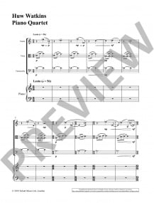 Watkins: Piano Quartet published by Schott