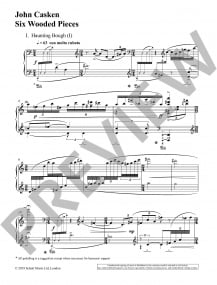 Casken: Six Wooded Pieces for Piano published by Schott