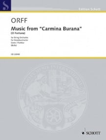 Orff: Music from Carmina Burana (O Fortuna) published by Schott (Score)