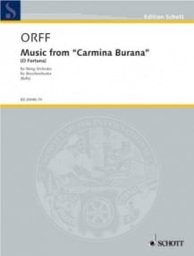 Orff: Music from Carmina Burana (O Fortuna) published by Schott (Set of Parts)