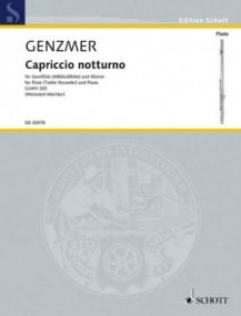 Genzmer: Capriccio notturno for Treble Recorder published by Schott