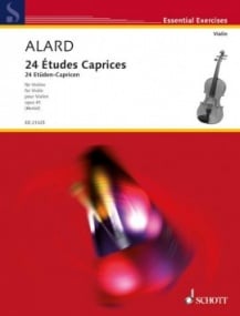 Alard: 24 Etudes Caprices Opus 41 for Violin published by Schott