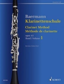 Baermann: Clarinet Method Volume 1 Opus 63 Nos. 1-33 for Clarinet published by Schott