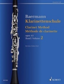 Baermann: Clarinet Method Volume 2 Opus 63 Nos. 34-52 for Clarinet published by Schott