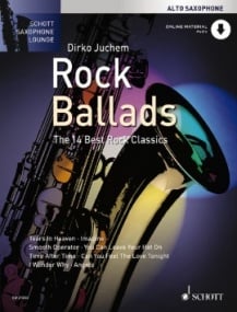 Saxophone Lounge : Rock Ballads for Alto Saxophone published by Schott (Book/Online Audio)