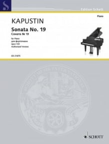 Kapustin: Sonata No 19 Opus 143 for Piano published by Schott