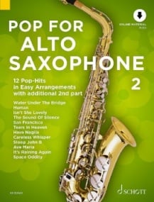 Pop For Alto Saxophone 2 published by Schott (Book/Online Audio)