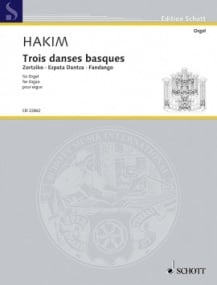 Hakim: Trois Danses Basques for Organ published by Schott