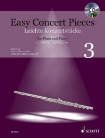 Easy Concert Pieces 3 - Flute published by Schott (Book & CD)