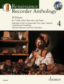 Renaissance Recorder Anthology 4 Published by Schott (Book & CD)