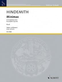 Hindemith: Minimax for Saxophone Quartet published by Schott