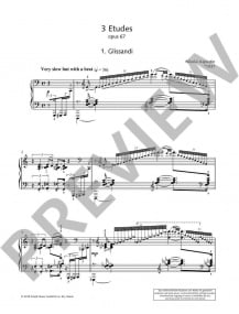 Kapustin: 3 Etudes Opus 67 for Piano published by Schott