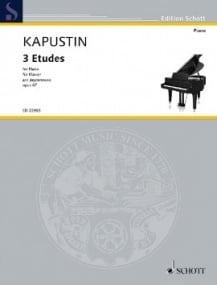 Kapustin: 3 Etudes Opus 67 for Piano published by Schott