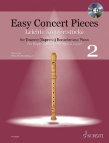 Easy Concert Pieces 2 - Recorder published by Schott (Book & CD)