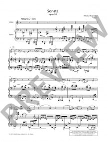 Kapustin: Sonata for Violin published by Schott