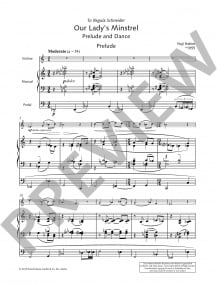 Hakim: Our Lady's Minstrel for Violin & Organ published by Schott