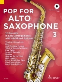 Pop For Alto Saxophone 3 published by Schott (Book/Online Audio)