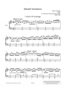 Stadtfeld: Handel Variations for Piano published by Schott