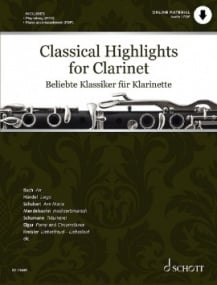 Classical Highlights for Clarinet published by Schott (Book/Online Audio)
