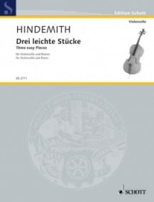 Hindemith: 3 Easy Pieces for Cello published by Schott