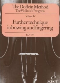 Doflein Method Volume 4 for Violin published by Schott