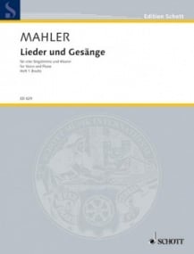 Mahler: Lieder und Gesänge Volume 1 for High Voice published by Schott