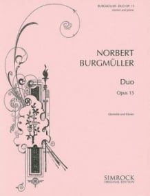 Burgmuller: Duo Opus 15 for Clarinet & Piano published by Simrock