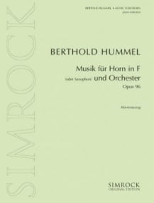 Hummel: Music for Horn in F & Orchestra Opus 96 published by Simrock