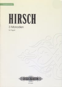 Hirsch: Monodies for Bassoon Solo published by Peters